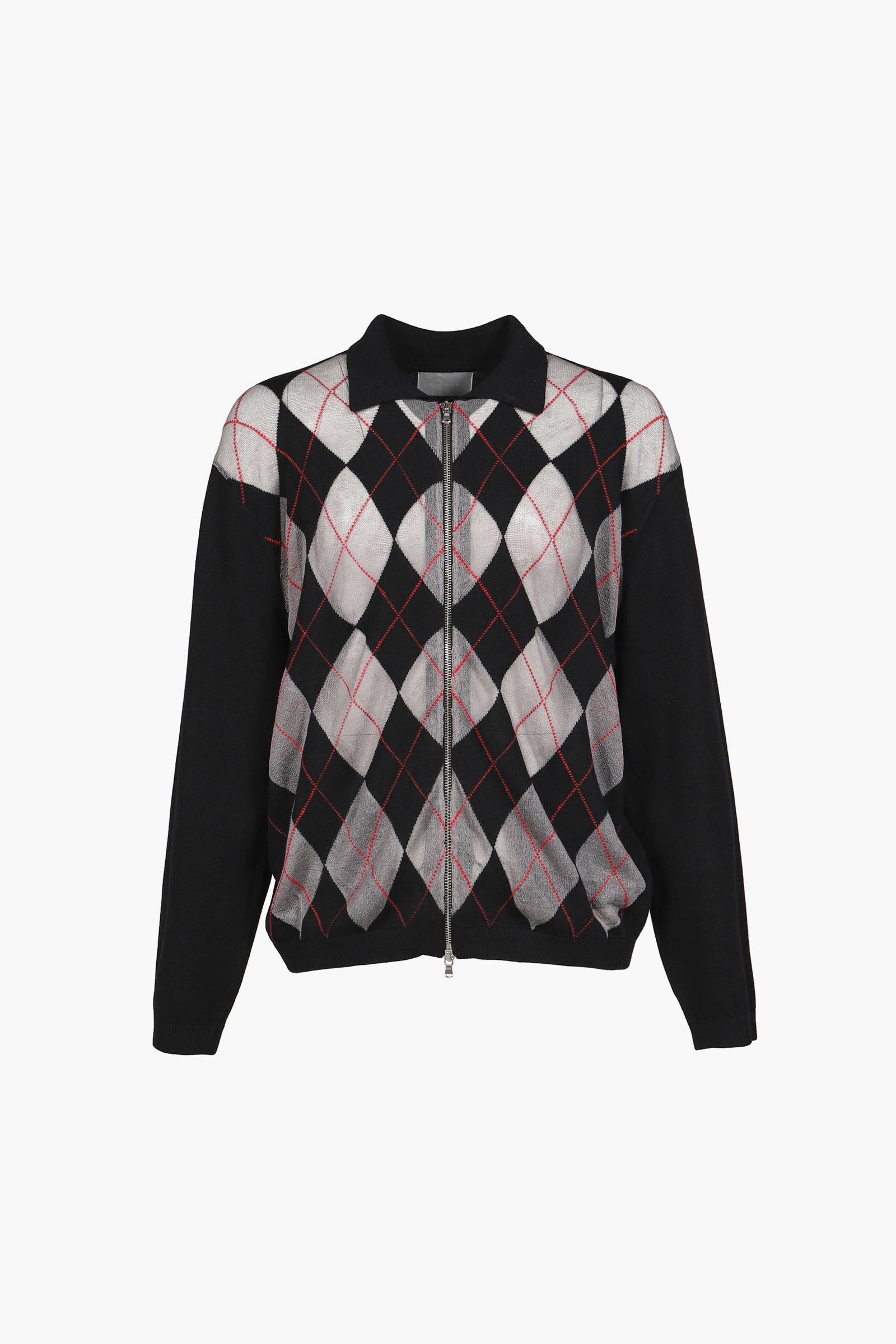 CITIES' ZIP CARDIGAN ARGYLE