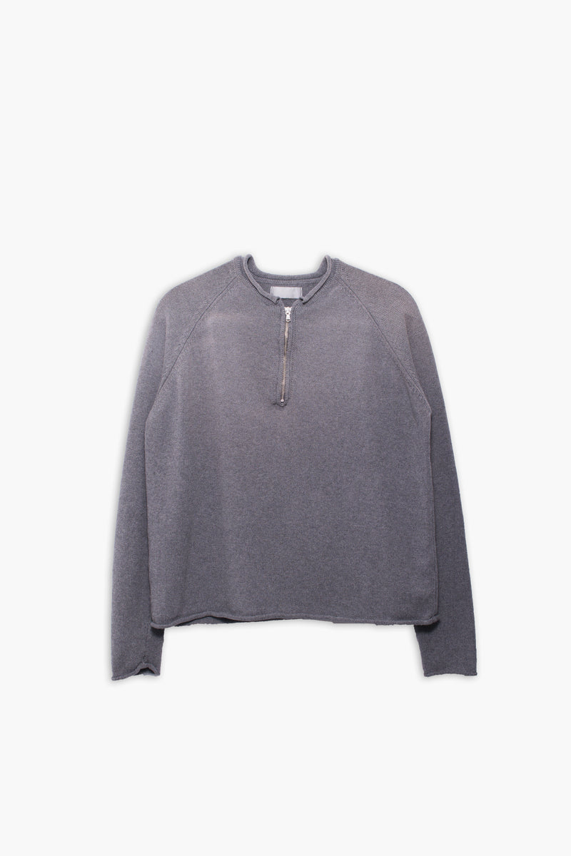 WORN ZIP SWEATER